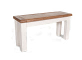 Danube White Small Bench